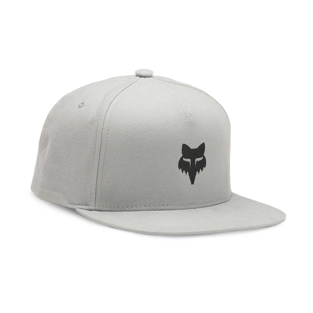 Fox Head Snapback Hat in Steel Grey